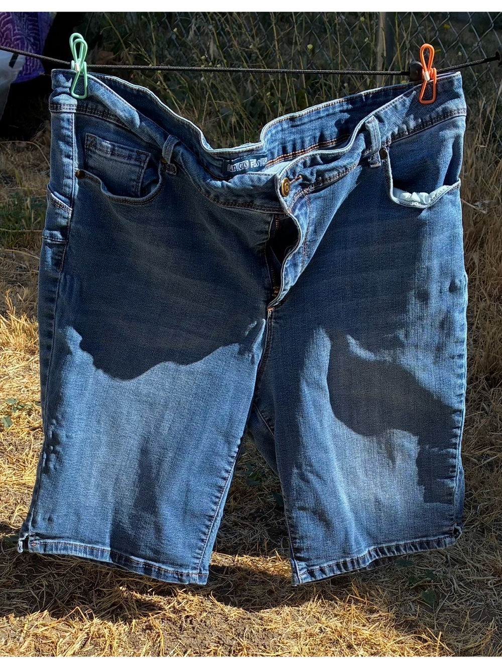 Men's Denim Shorts - Dark Blue